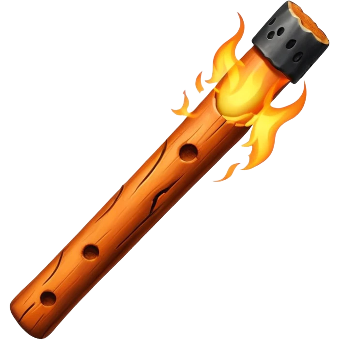 wood fire stick  emoji