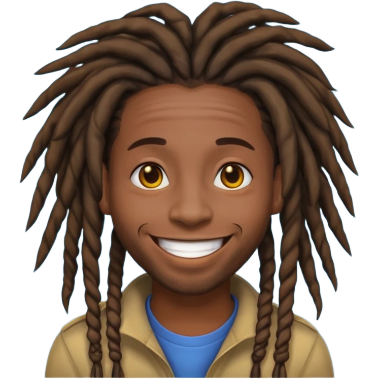 a black african with dreadlocks emoji emoji