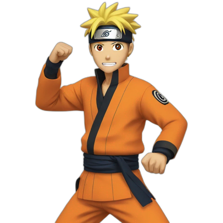 Naruto dancing emoji