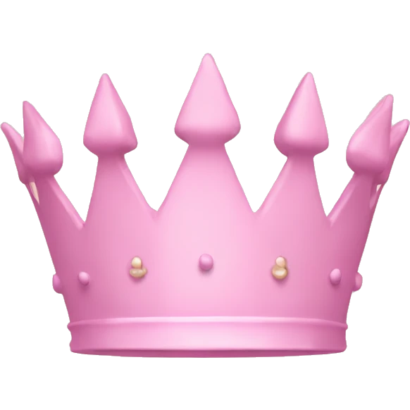 pastel pink crown emoji