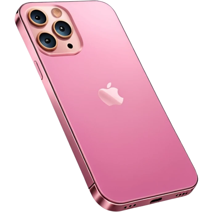 Pink iphone 12 pro max emoji