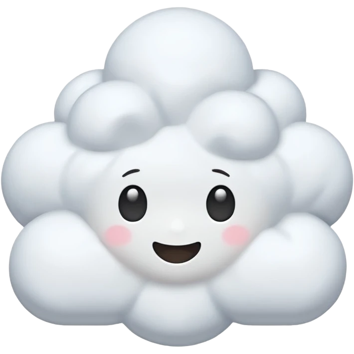 Marshmallow clouds emoji