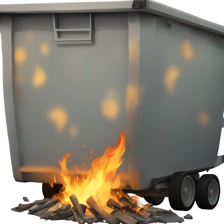 Dumpster fire emoji