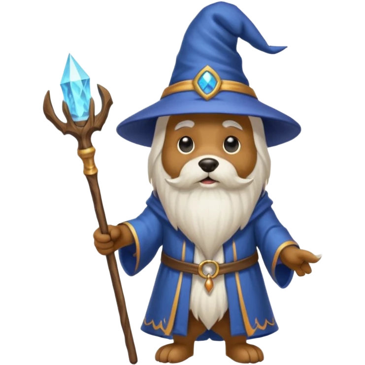 Dog wizard emoji
