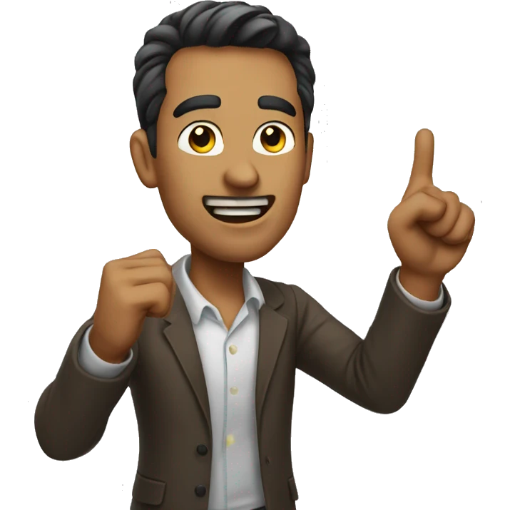 a man pointing at me  emoji
