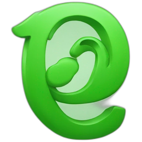 O LETTER green emoji