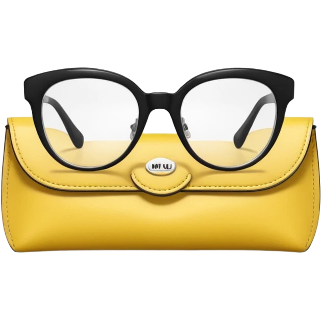 generate an ios genmoji of miu miu spectacles emoji