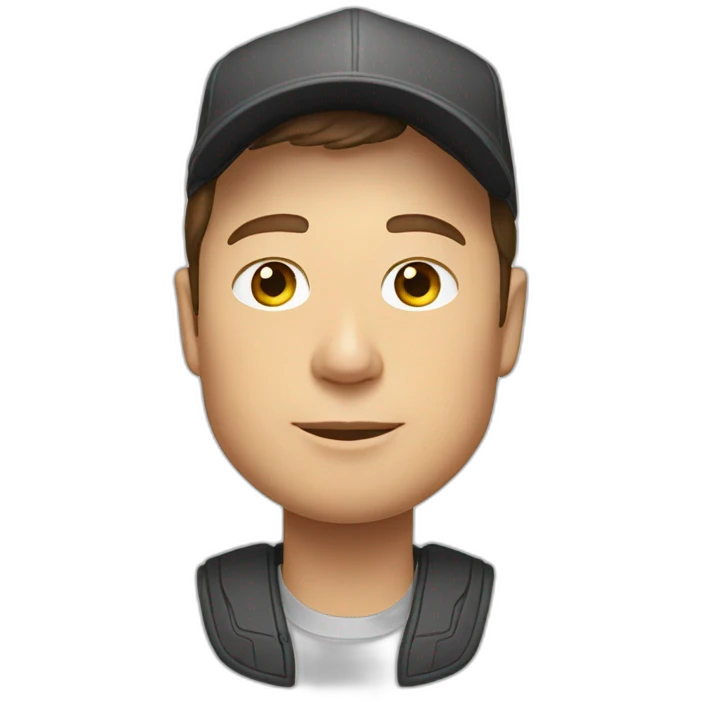 Elon musk wearing cap emoji