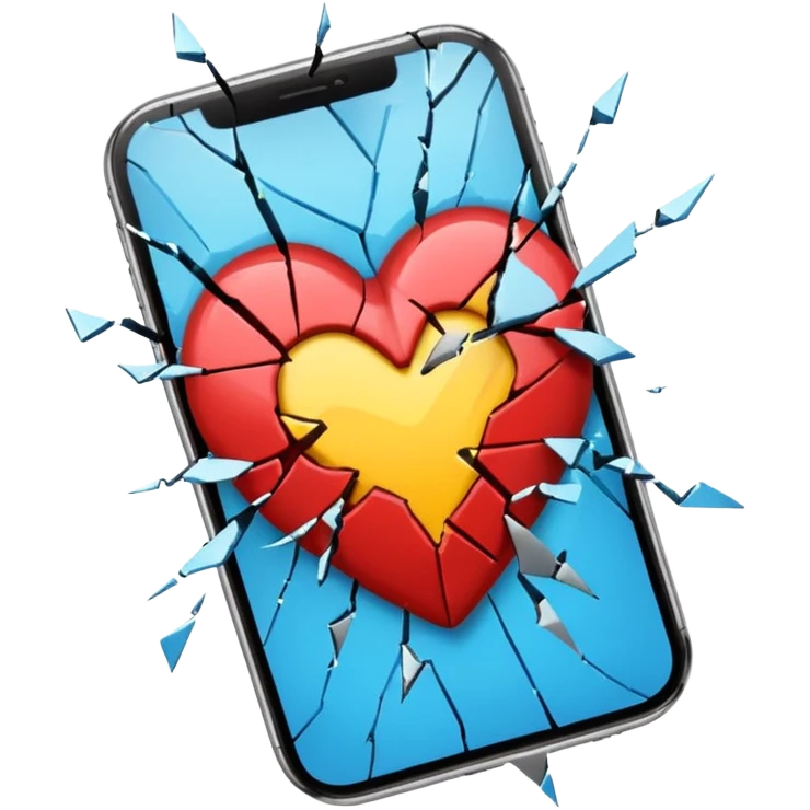 Emoji heart break iphone XR  emoji