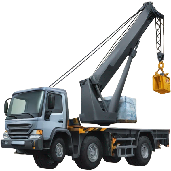 Crane lifting a heavy load ￼ emoji