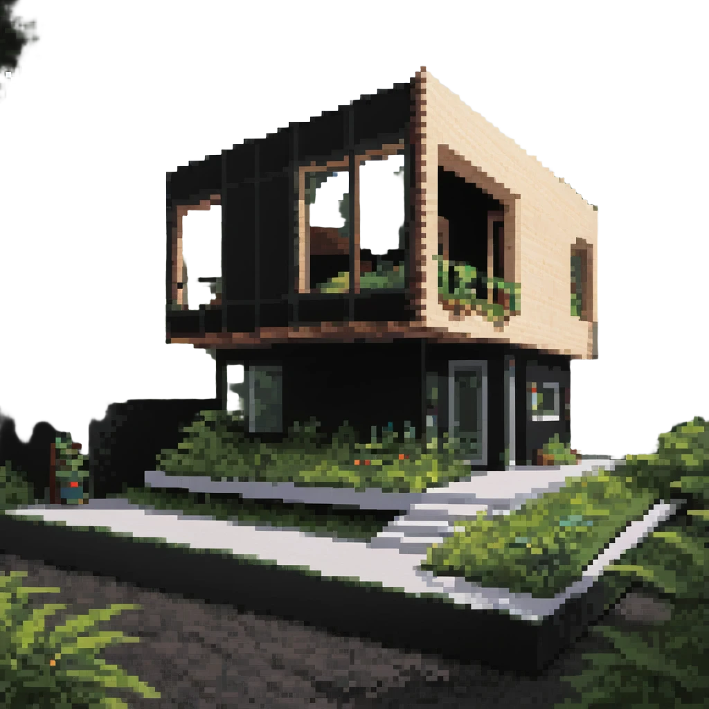 eco-friendly retreat under construction with greenery emoji