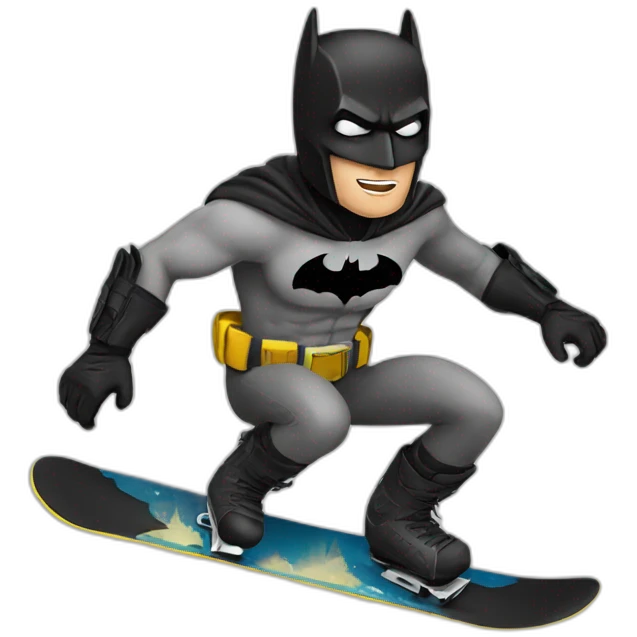 batman-snowboarding emoji