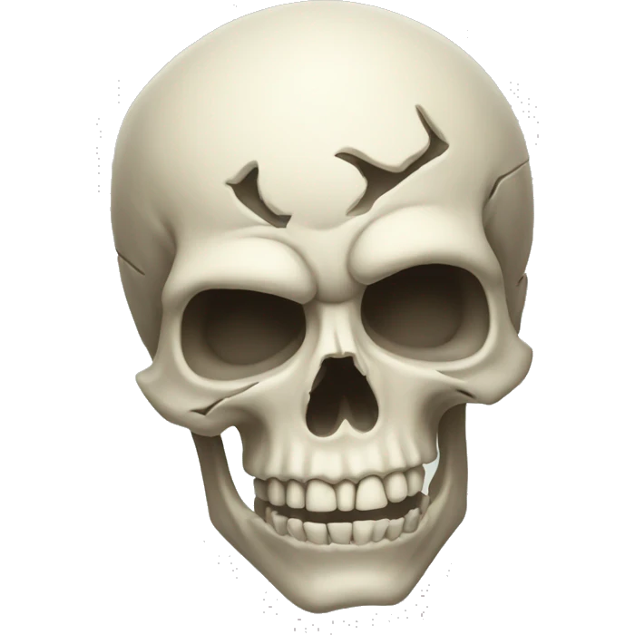 perspiring skull emoji