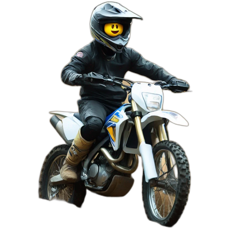 weeling on dirtbike emoji