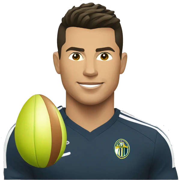 Christiano Ronaldo faisant du codage emoji