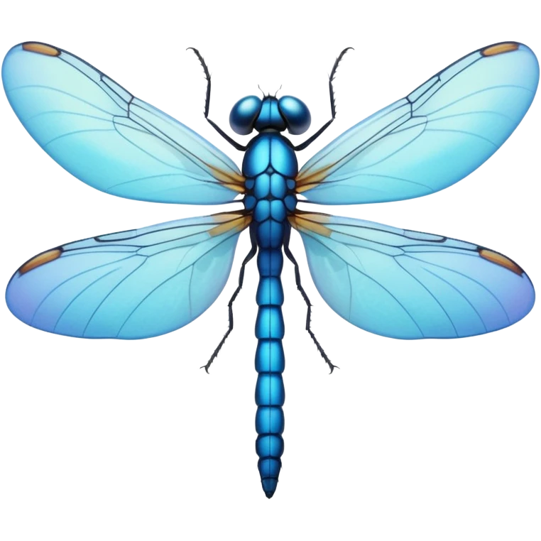 cute dragonfly emoji, soft pastel colors, simple and friendly style emoji