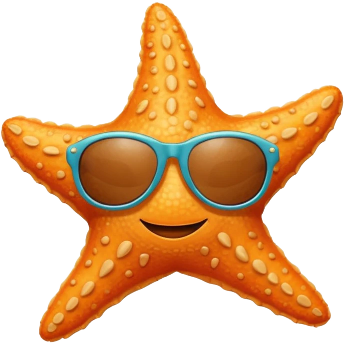 starfish with sunglasses emoji