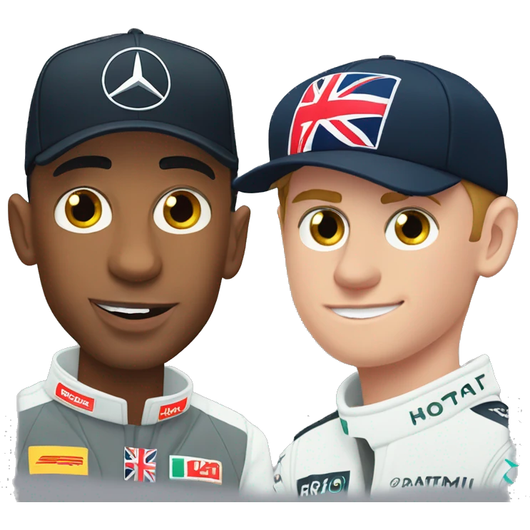 Lewis Hamilton and Max Verstappen  emoji