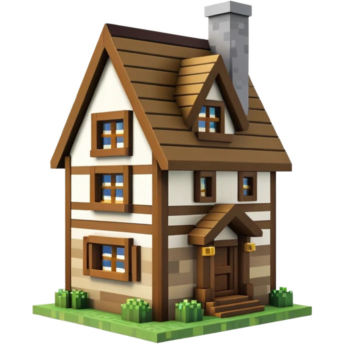 Minecraft house emoji