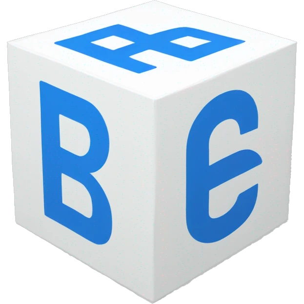 white box with blue pictures on the side and bold 'BC' logo in the middle emoji
