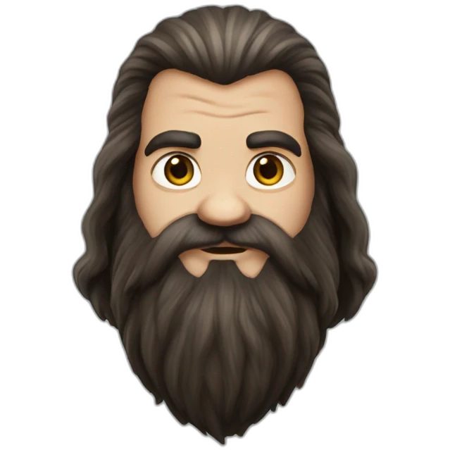 Hagrid whit short hear emoji