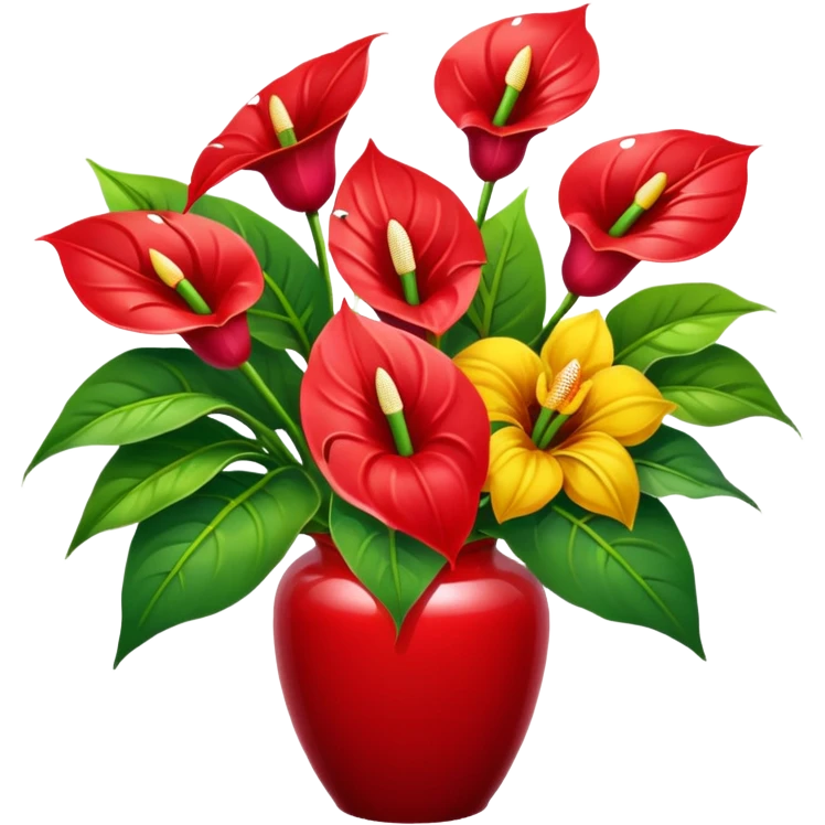 orchidee - sonnenblume - anthurienstrauss emoji