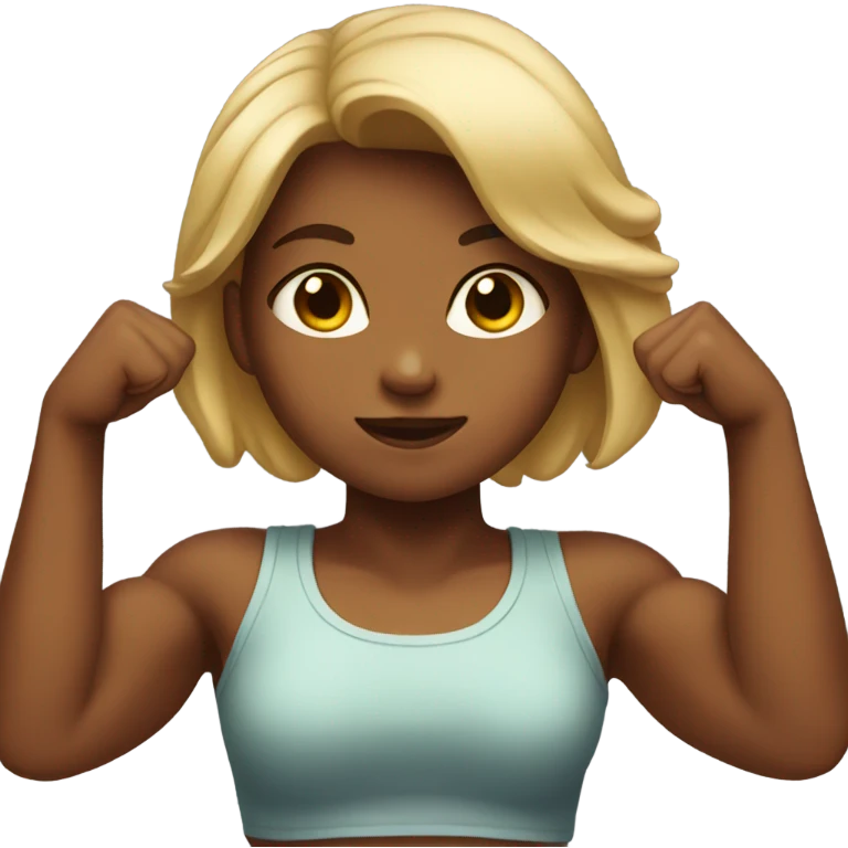 Girl with biceps  emoji