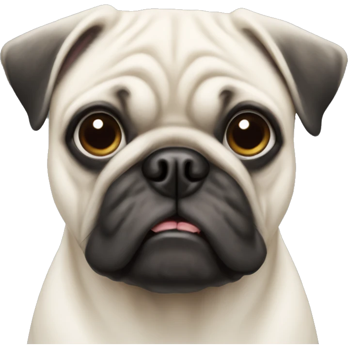 White pug emoji