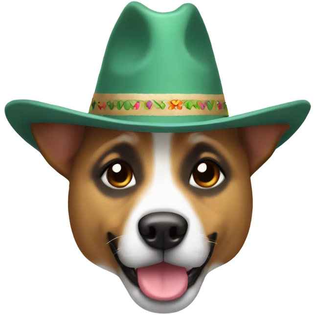 Perro con sombrero  emoji