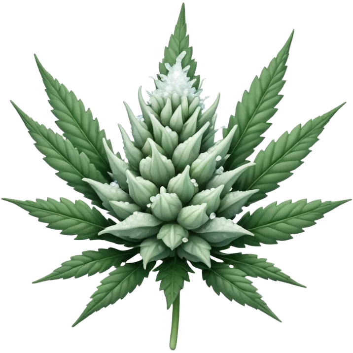 white color marijuana emoji
