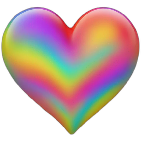 Colourfull heart emoji