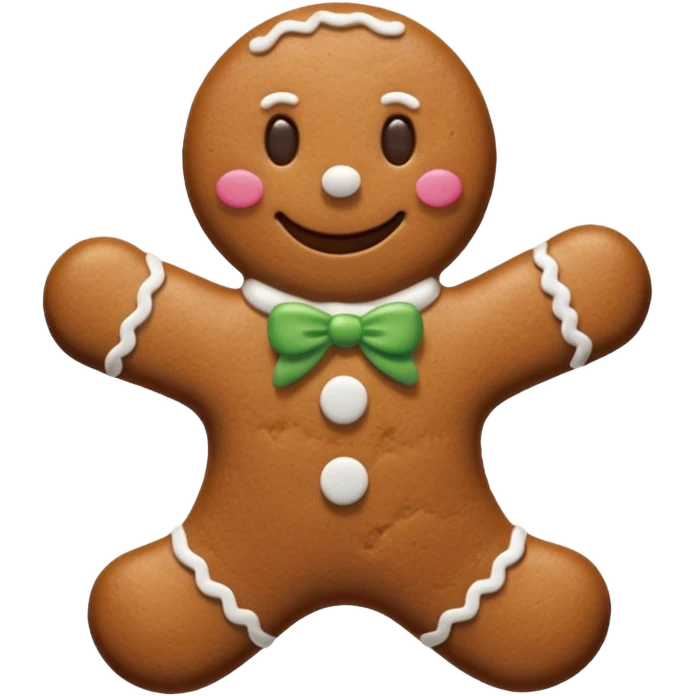 gingerbread man emoji