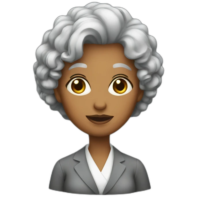 Grey hairs lady teacher emoji