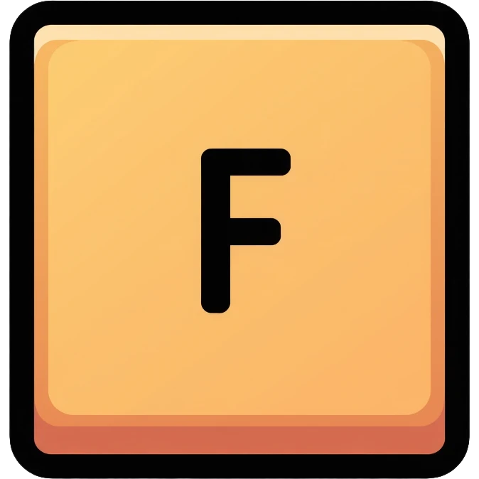 F key from computer keyboard emoji