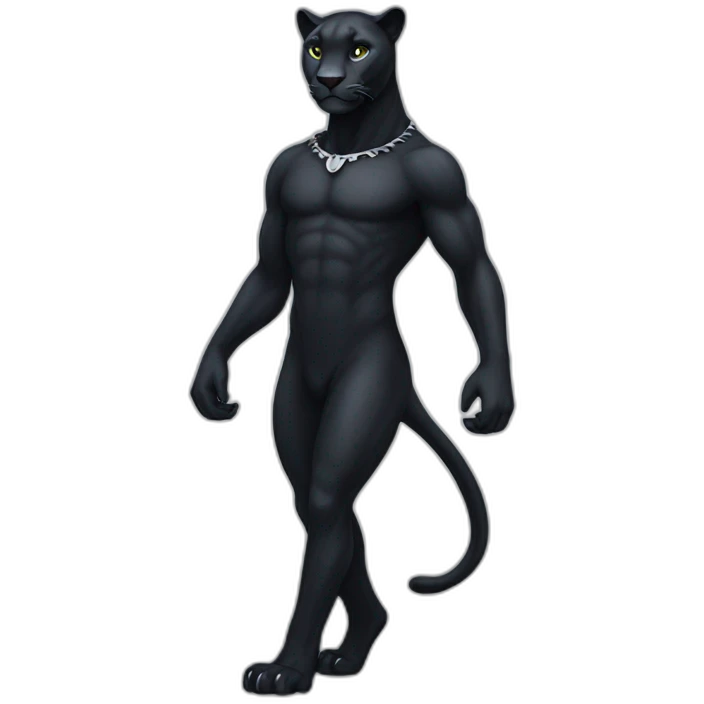 full body panther emoji