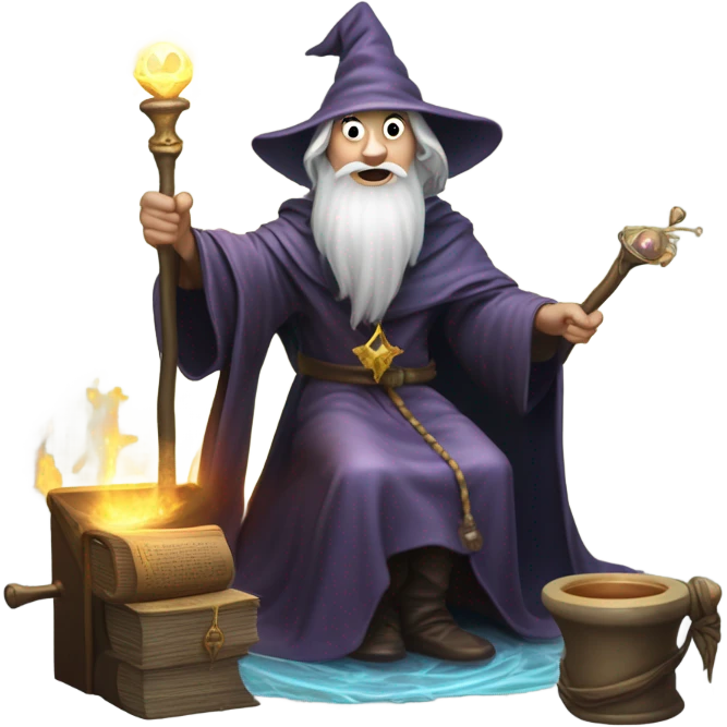 Wizard on the toilet  emoji