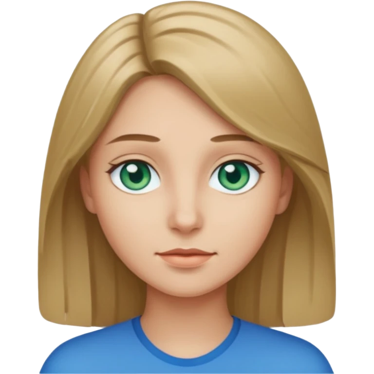 dark blond whit blue/green eys emoji