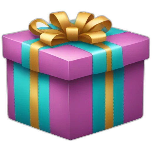 gift box with smile emoji