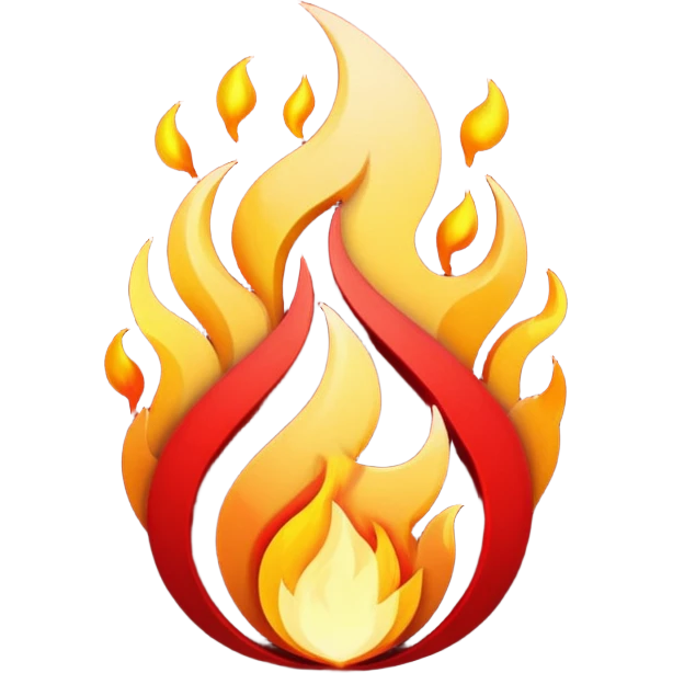 Make emojis for a server called crimson fire dominion emoji