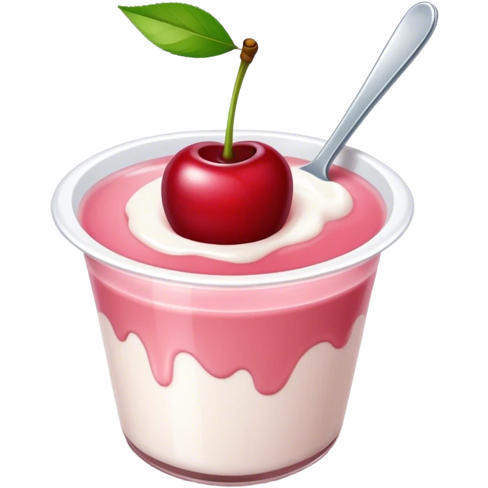 cherry yogurt  emoji