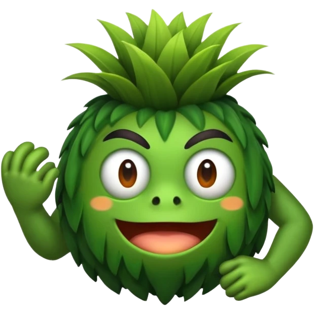 Sapo cururu segurando escova de cabelo  emoji