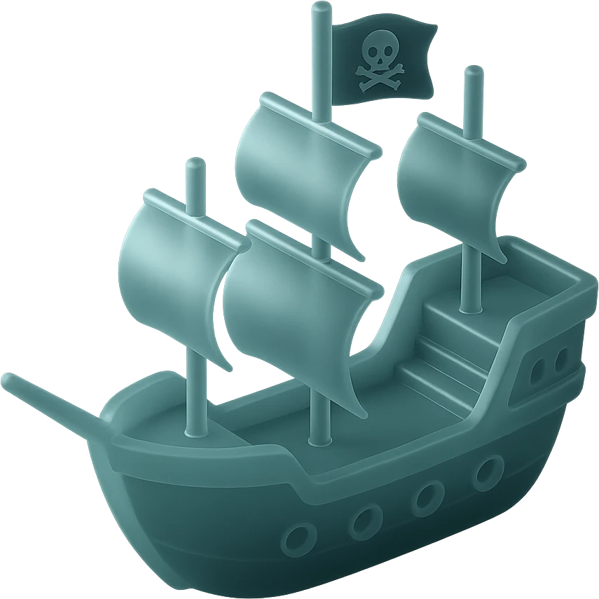 pirate ship emoji