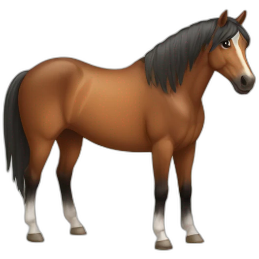 Horse-wait emoji