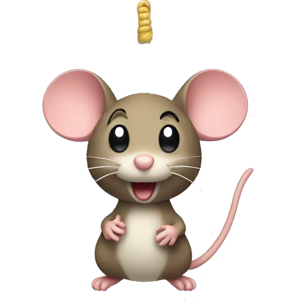 mouse toy on a string emoji