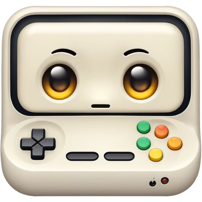 Video game console happy eyes emoji
