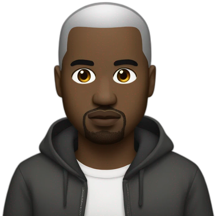 Kanye west white skin emoji