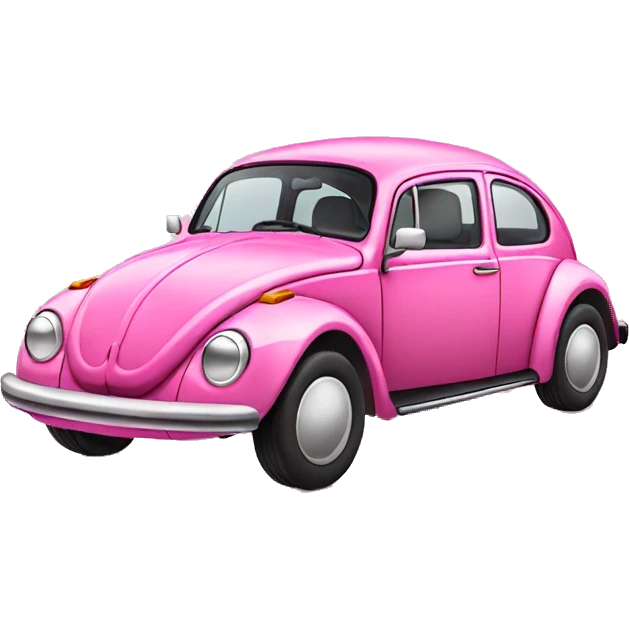 pink beetle car  emoji