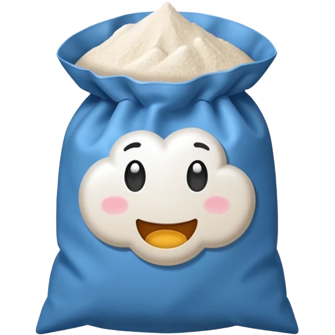 flour in a flour bag emoji