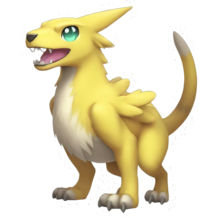 cute kawaii cool Digimon-Fakemon-animal full body emoji