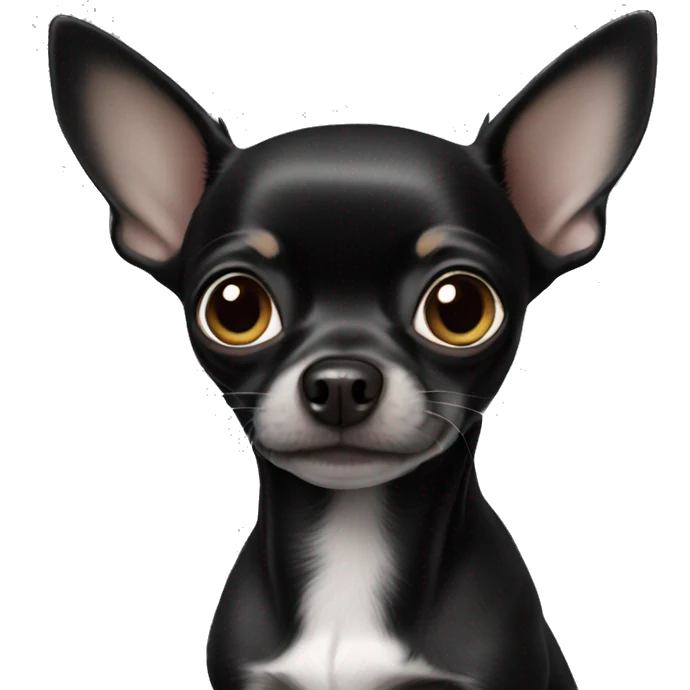 Black chihuahua  emoji